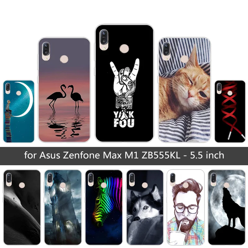 Silicon Cases for Asus Zenfone Max M1 END WOLF Back Cover Coque ASUS ZB555KL 5.5 inch Soft TPU Capa |
