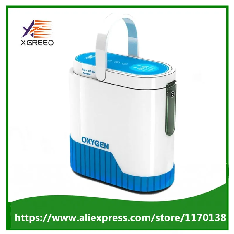 

COXTOD Newest 1L with 92% Purity Portable Oxygen Concentrator with battery car inverter trolley and carry bag oxygen bar