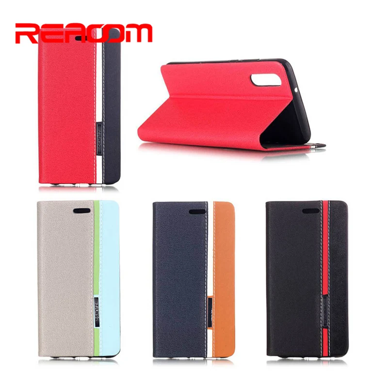 Reaoom Phone Case for Huawei P20 Colorful Tone Back Cover Plus Simple Fashion Silicone Leather Flip Funda Capa |
