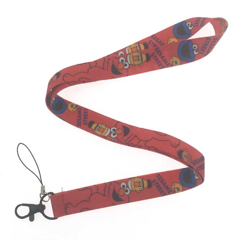 

Cartoon Sesame Street Neck Strap Lanyards for keys ID Card Gym Mobile Phone Straps USB badge holder DIY Hang Rope