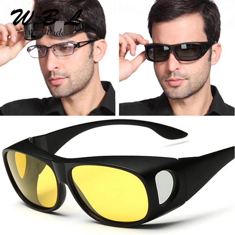 

WarBLade 2019 Male New Night Vision Goggles Multi-function Night Driving Glasses Men UV Protection Male Retro Sunglasses Hot