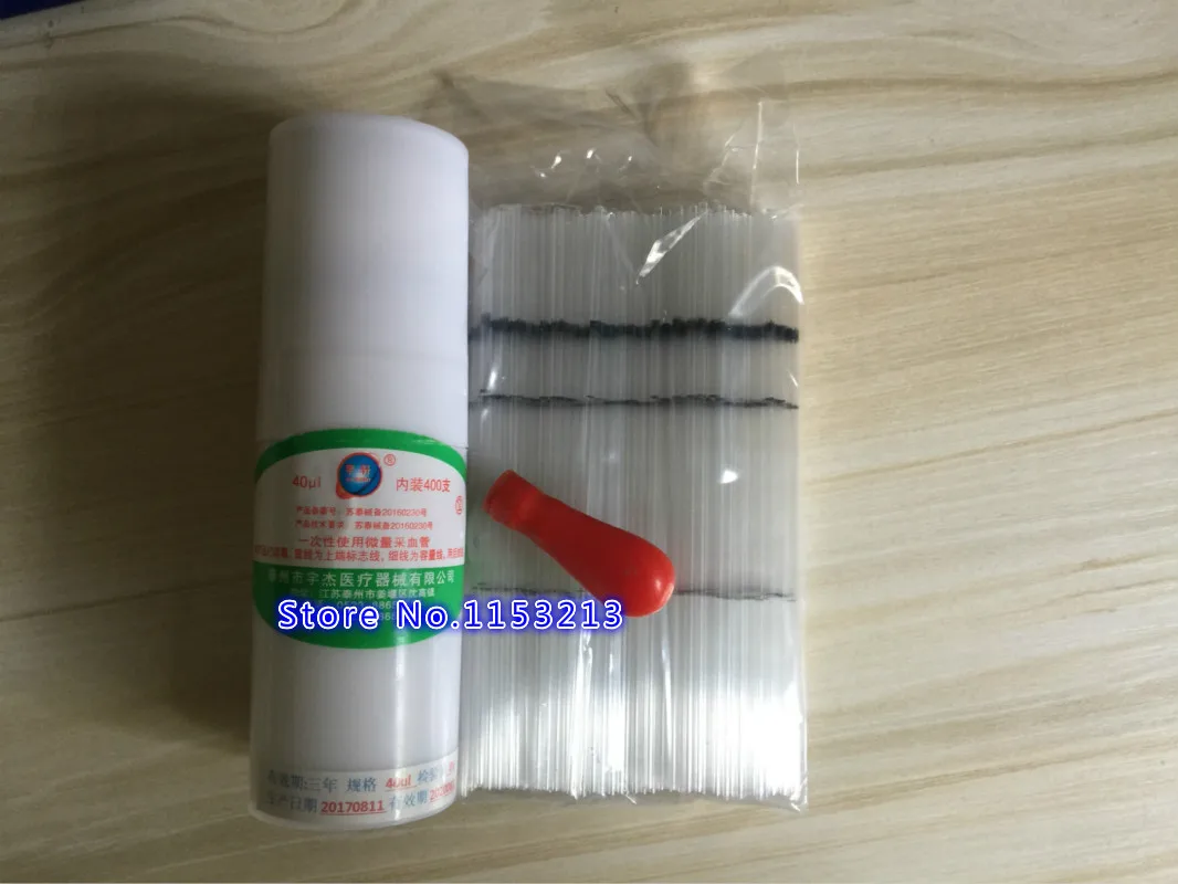 400pcs /lot Disposable microcapillary pipette trace blood collection
