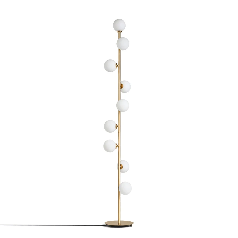 

Modern Floor Lamp creative LED Floor Light grape gold color 9 head standing Lamp mushroom Livingroom Bedroom two year Guaranteed