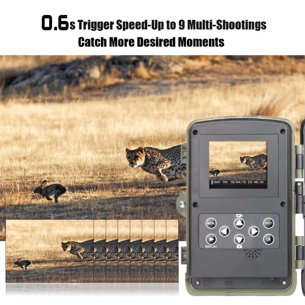 Photo-Traps Wild Camera Chasse Hunting Camera MMS GSM SMS HD 1080P Night Vision Scout guard Wildlife Camera monitor tiger (32)