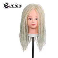 Eunice, блонд, 613 пряди, волосы Омбре, синтетические косички, афро Марли, косички, 18 Дюймов, 30 прядей/упаковка, курчавые, объемные