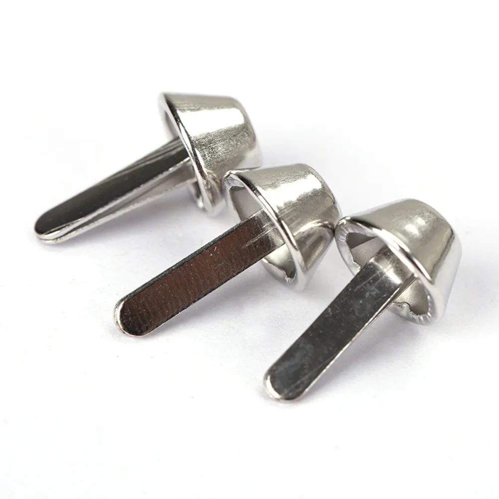 HOBBAGGO 100Pcs Flat Head Rivets Spikes Stud DIY Punk Bag Belt Leathercraft 10mm  E2shopping New
