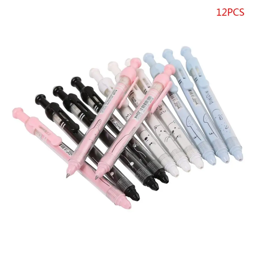 

Korean Version Of The Cartoon Cute Gel Pen Student Cat Print Erasable Press Gel Pen Special Pen Smooth Handwriting Office School
