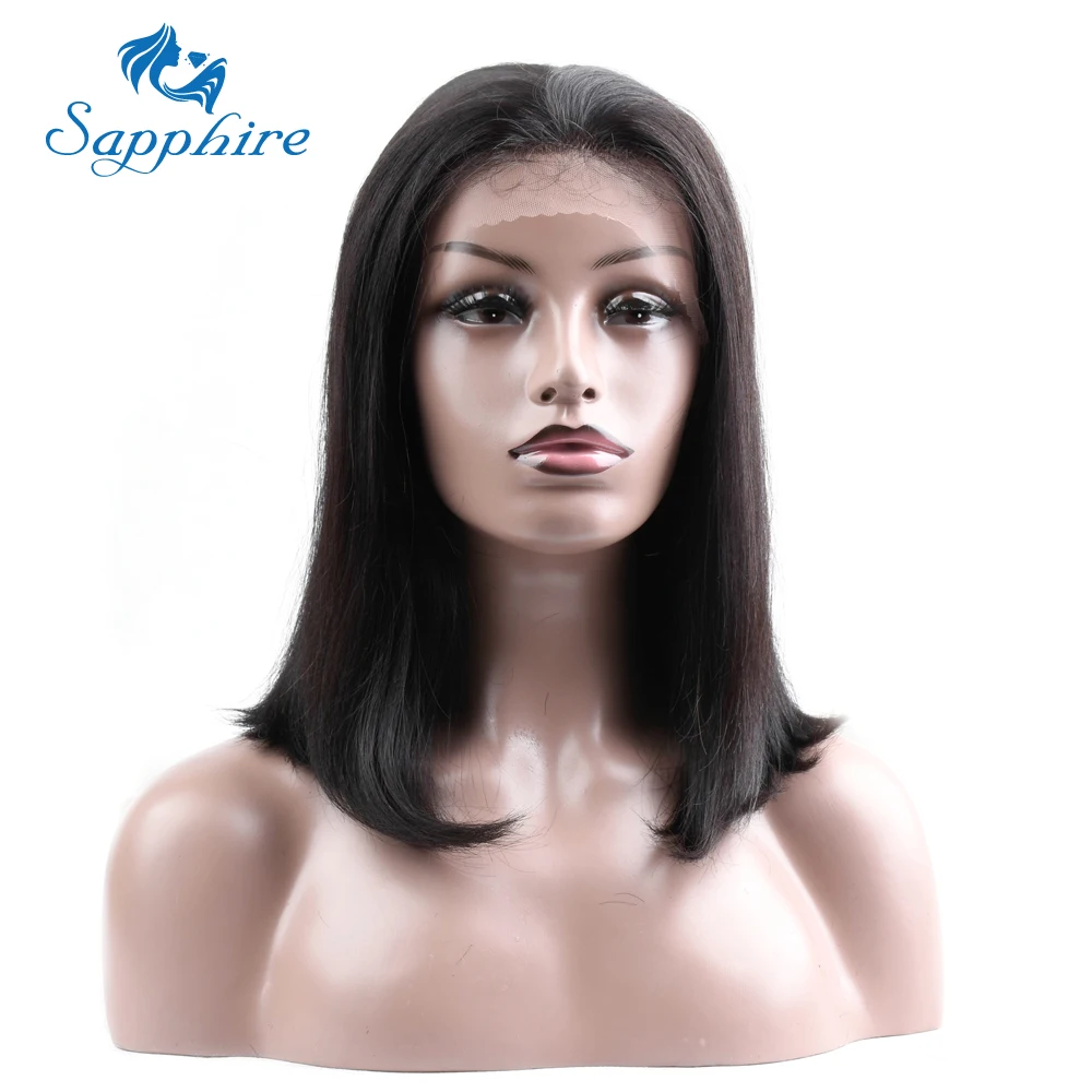Buy Sapphire Brazilian Straight Remy Human Hair Wigs