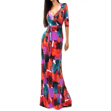 Fashion Sexy Deep V font b Dress b font Women Package Hip font b Maxi b