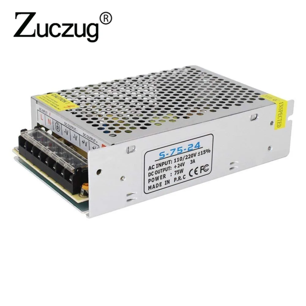 

Power Supply ac 110v 220v to dc 24V 3A 72W led driver for LED Strip Transformer Adapter Switching lab 24 V lighting transformers