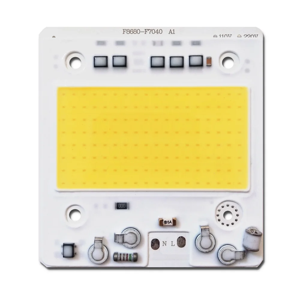 

5pcs/lot LED COB CHIP AC110V/220V Input with Smart IC 50W 100W 150W 200W Fit For DIY Floodlight High anti-surge voltage