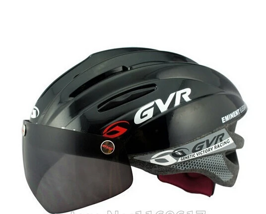GVR 203 велосипедный шлем MTB дорожный велосипедный шлем Capacete Ciclismo с магнитным козырек с защитой от УФ - Цвет: black