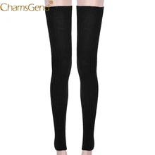 Chamsgend/гетры; дизайн; очень длинные зимние теплые Гольфы выше колена; обтягивающие чулки; Прямая поставка; Aug12; Chamsgend