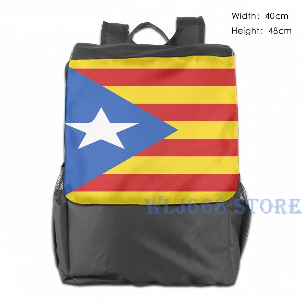 Забавные графические сумки с принтом через плечо женские Senyera-catalia-Flag рюкзак на одно плечо для путешествий для мужчин спортивная сумка - Цвет: One Size