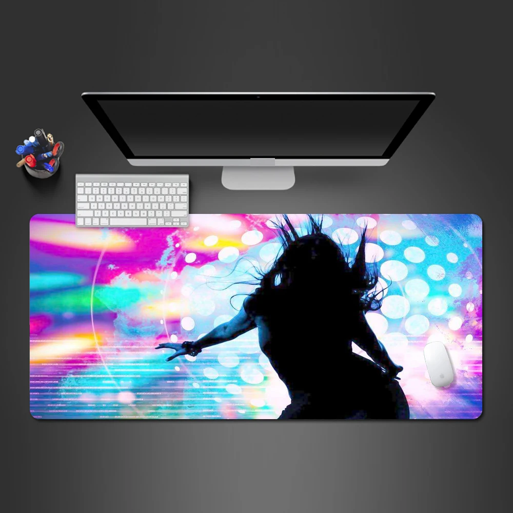 

Gorgeous Dynamic Dance Mouse Pad Advanced Fast Gamer Soft Large Locking Edge Mouse Pad PC Computer Gaming Laptop Mousepad