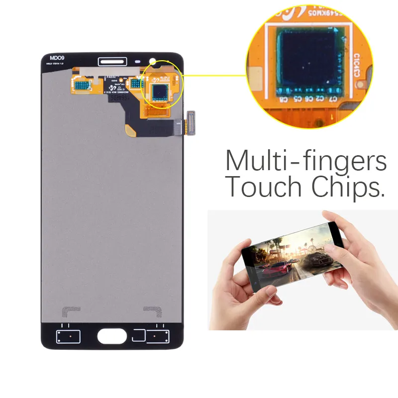 T PARTS AMOLED оригинальный Дисплей для OnePlus 3 Сенсорный экран с рамкой Oneplus ЖК дисплей