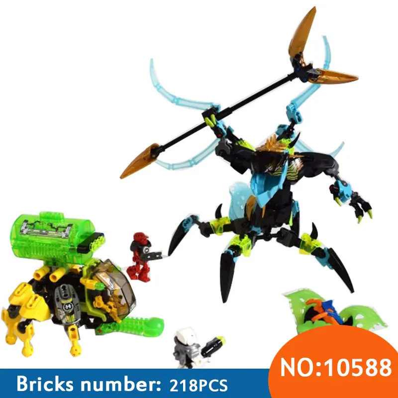 

DECOOL 10588 Hero6 Star Soldier Queen Beast VS.Furno, EVO&Stormer DIY Building Block Sets Kid DIY Educational Toys