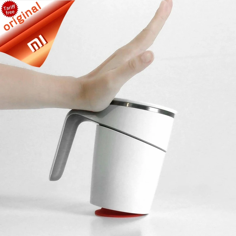 

Original Xiaomi Fiu Not Pouring Cup 470ml Magic sucker Double insulation Splash water 360 Compatible Ring grip 304 Stainless Cup