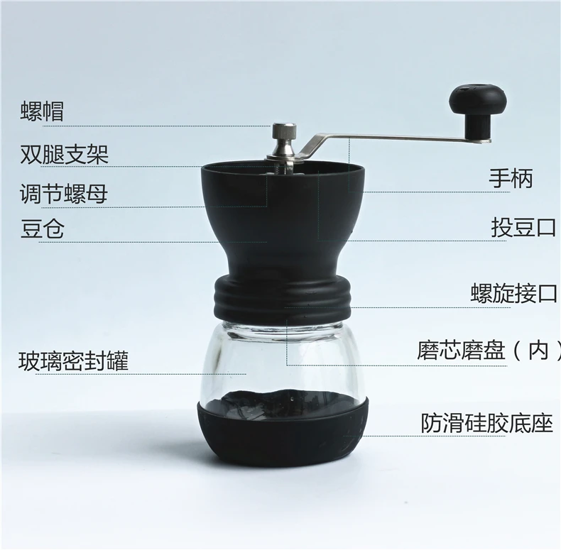 Ручная кофемолка, ручная шлифовальная машина, бытовая маленькая моющая керамическая шлифовальная машина, ручной пульверизатор