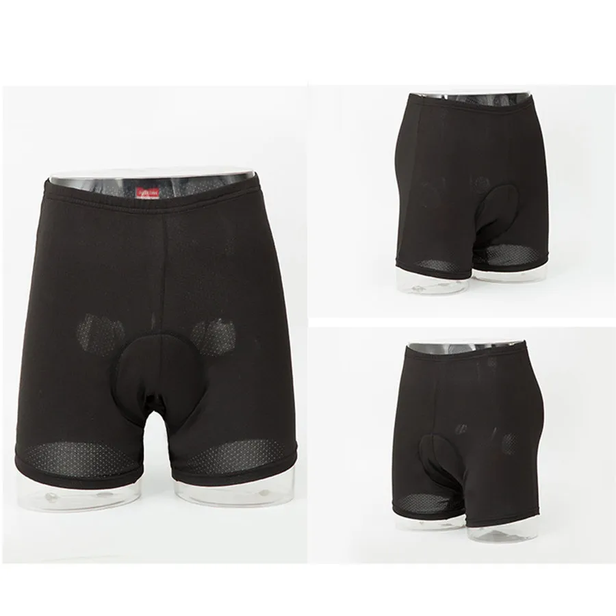 2019 Men ride 3D silicone underpants bicycle gel underpants MTB ride sports briefs compression tight underpants shockproof 40MA9 (13)