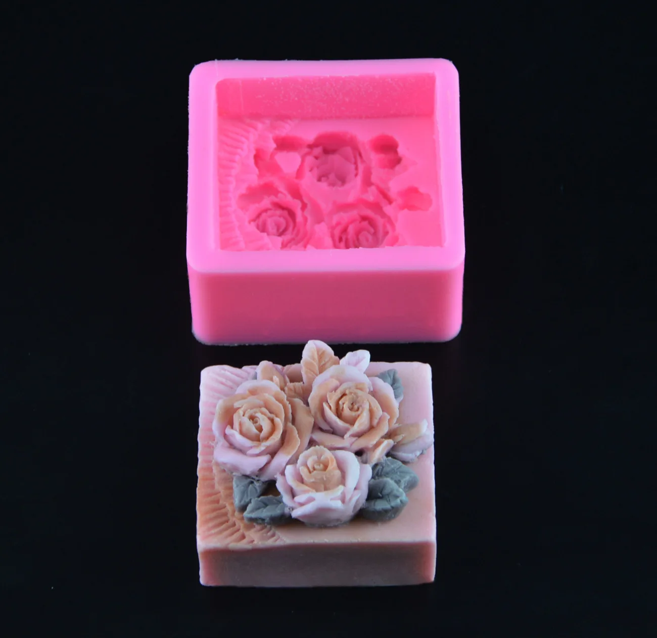 Роза 3D силиконовые формы мыла цветок шоколадный торт формы украшения выпечки силиконовые формы H354