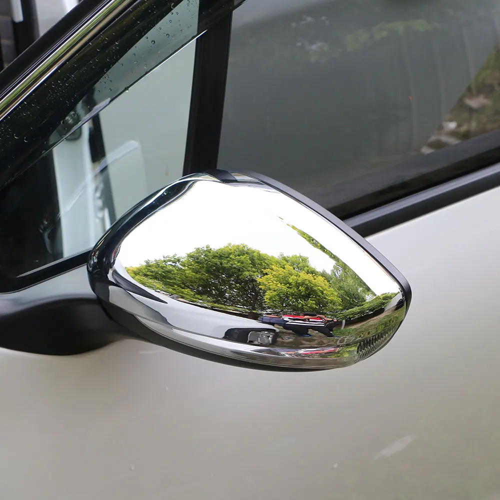 Carmilla автомобиля хром Зеркало заднего вида Защитная крышка зеркало заднего вида Стикеры для Peugeot 2008 208 Запчасти