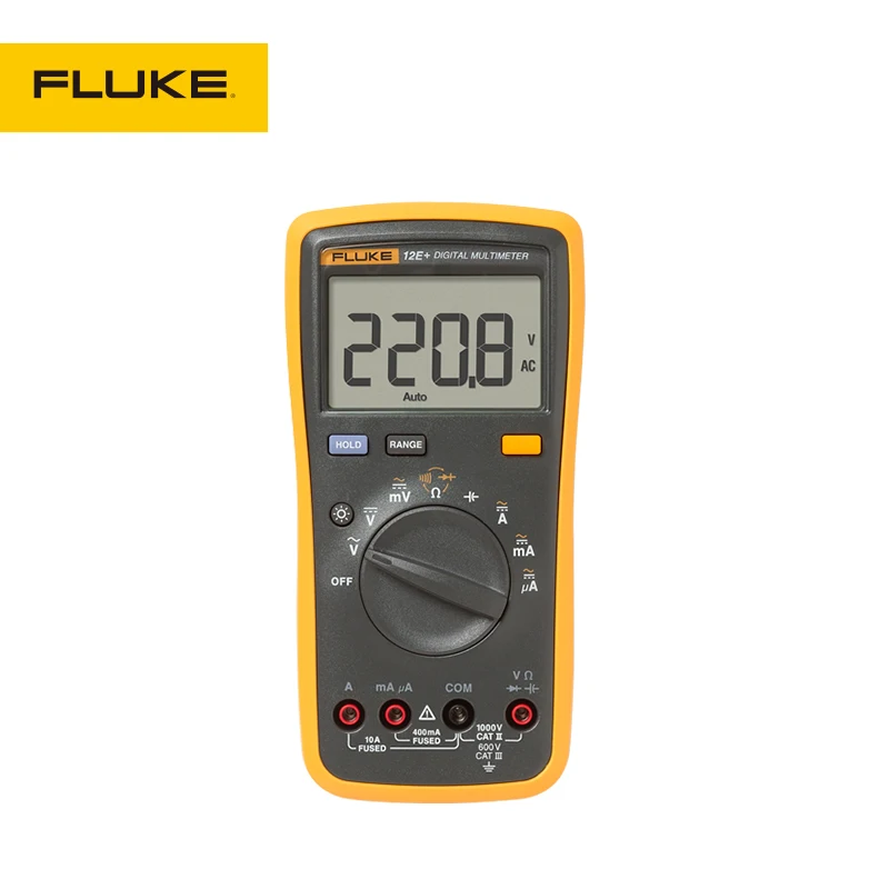 Original Fluke 15B+ /Fluke 17B+/Fluke 18B+/Fluke12E+ Auto Digital Range Multimeter DMM AC/DC/Diode/R/C Voltage Current Tester