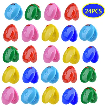 

24 Pcs Finger Castanets Mini Castanet Bulk Musical Instrument Percussion education early new toys
