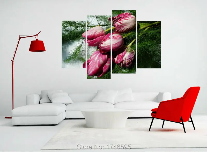 Tulips Colorful Flower Greenery-4