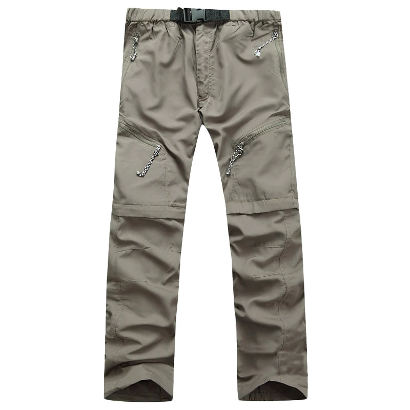 New Casual Men Quick Dry Pants Removable Breathable Mens UV Protection