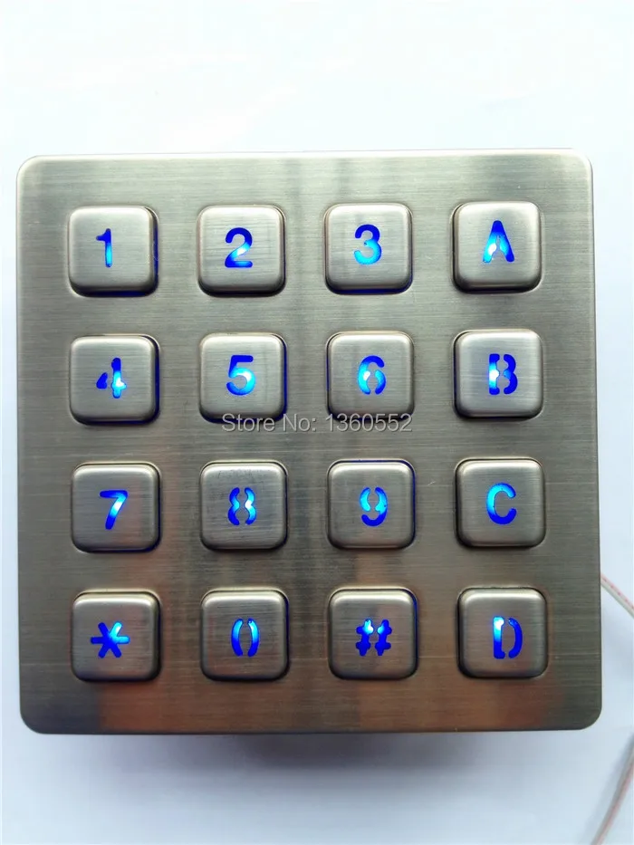 Клавиатура со светодиодной подсветкой 16 клавиш 4 х4 кнопки|keypad watch|button apparelkeypad types |