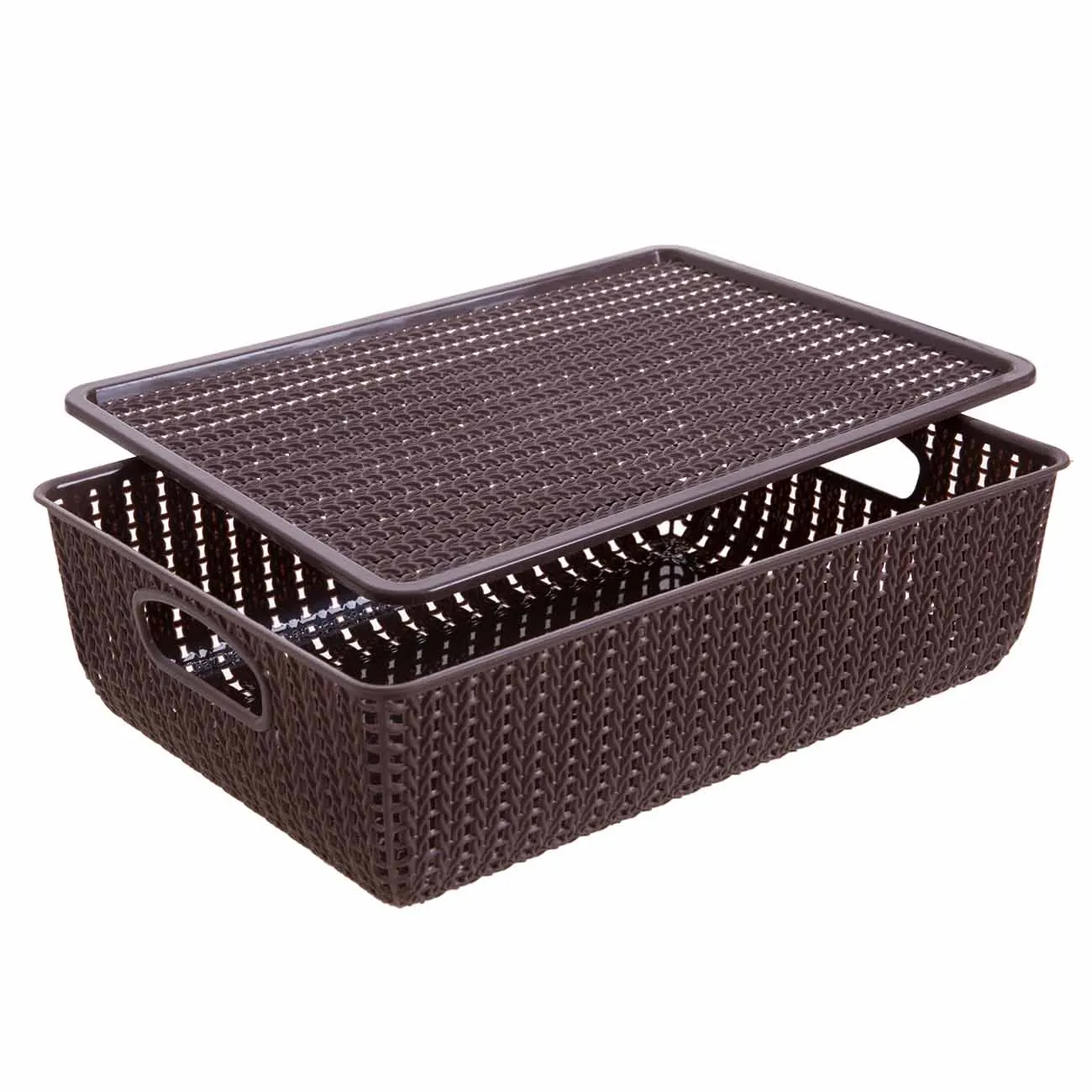 Пустотелая корзина для хранения прямоугольная коробка для хранения с крышкой пустотелая корзина из ротанга кухонный органайзер для хранения на кухне инструменты