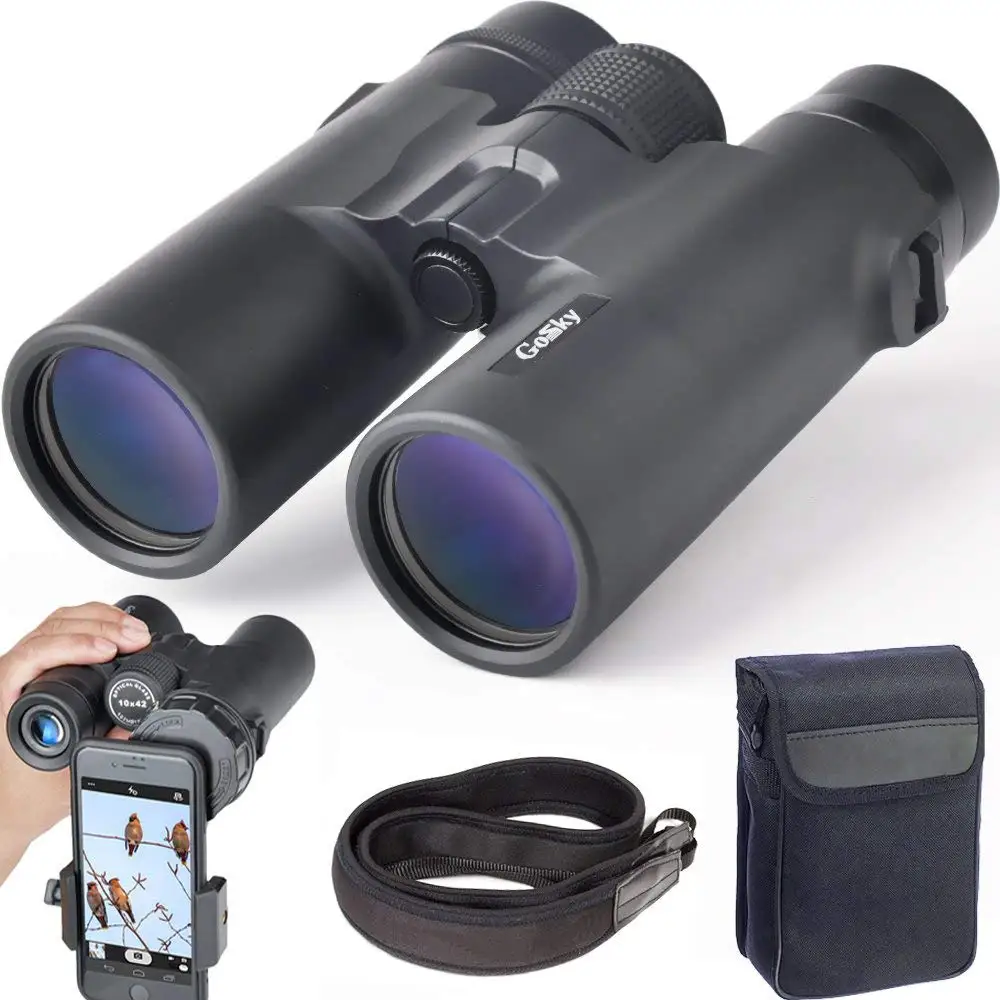 

10x42 Roof Prism Binoculars for Adults, HD Professional Binoculars for Bird Watching Travel Stargazing Hunting Concerts Strap