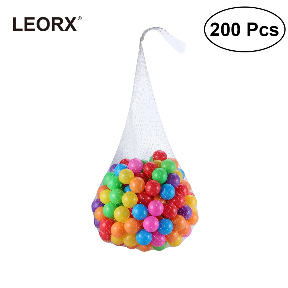 

200pcs/lot Eco-Friendly Colorful Soft Plastic Water Pool Ocean Wave Ball Baby Funny Toys Stress Air Ball Outdoor Fun Sports