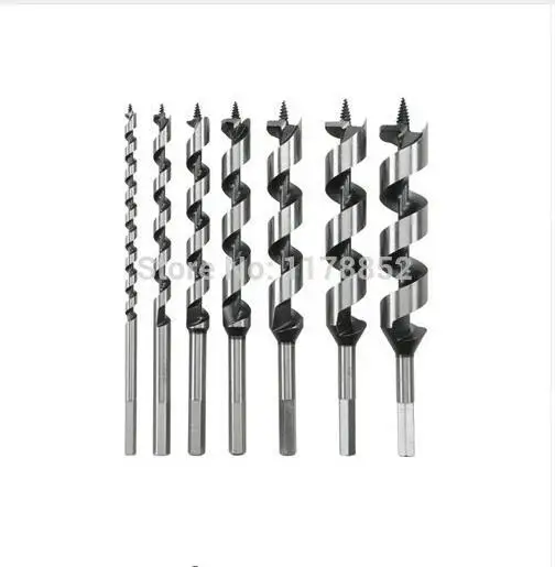 6,8,10,12,14mm Deluxe Auger Drill Bit set alloy steel 230MM Long Ship