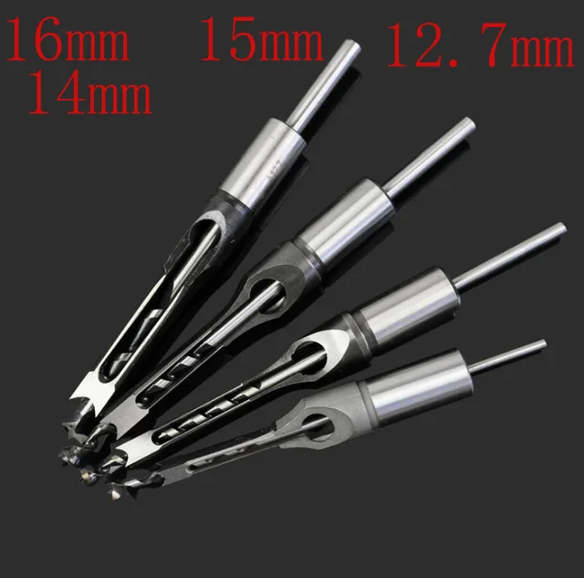 12.7mm 16mm 15mm 14mm For Mortise And Tenon Drill Woodworking Square
