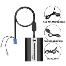 APPS2Car Bluetooth Hands Free Adaptor Wireless Music Stream Car Integrated USB AUX Jack Interface for Citroen Xsara (2001-2005)