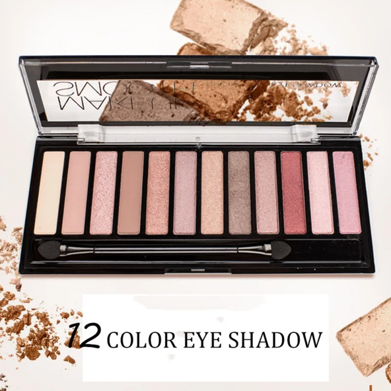 

12 Colors Matte Nude Eyeshadow Palette Waterproof Eye Shadow Make up Cosmetics 5 Series For choose