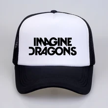 summer Men Women Baseball Caps Fashion IMAGINE DRAGONS cap Letters Cool Baseball Mesh Net Trucker Cap Dad Hat
