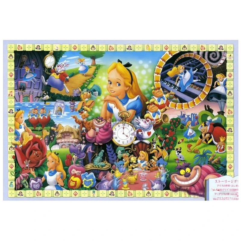 Алмазная вышивка 5D мозаика из мультфильма Alice in Wonderland алмазная живопись для детей