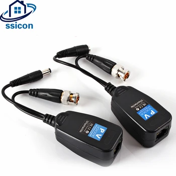

SSICON 5Pair 1CH Passive Balun RJ45 CCTV Balun Video Balun Transceiver Supply Power For HDCVI/HDTVI/AHD Analog Camera