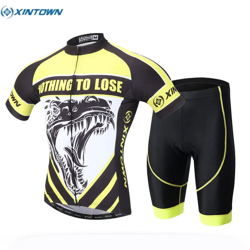 

XINTOWN Team Mens Ropa Ciclismo MTB Cycling Jerseys Padded Bike Bib Shorts Outdoor Sports Riding Clothing Kits