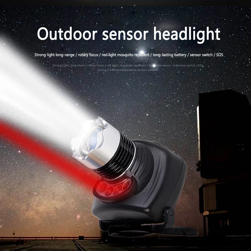 Buy Smart Induction Red Light Rotating Focus Head lamp