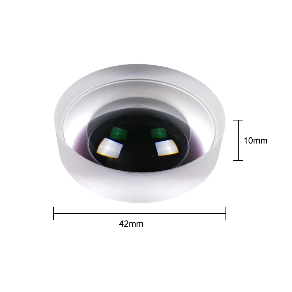 1 шт. 42 диаметр оптического стекла фокусное расстояние 65 мм двойная выпуклая линза 3D стекло es DIY коробка оптический тест Призма