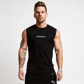 

2019 New Quickly Dry Mens Running Shirts Compression Tights Gym Tank Top Fitness Sleeveless T-shirts Sport Running Vest