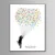 2020 New 60*80cm Multi Size DIY Wedding Fingerprint Tree Signature Guest Book Anniversary Unframed Canvas Painting Party Gift