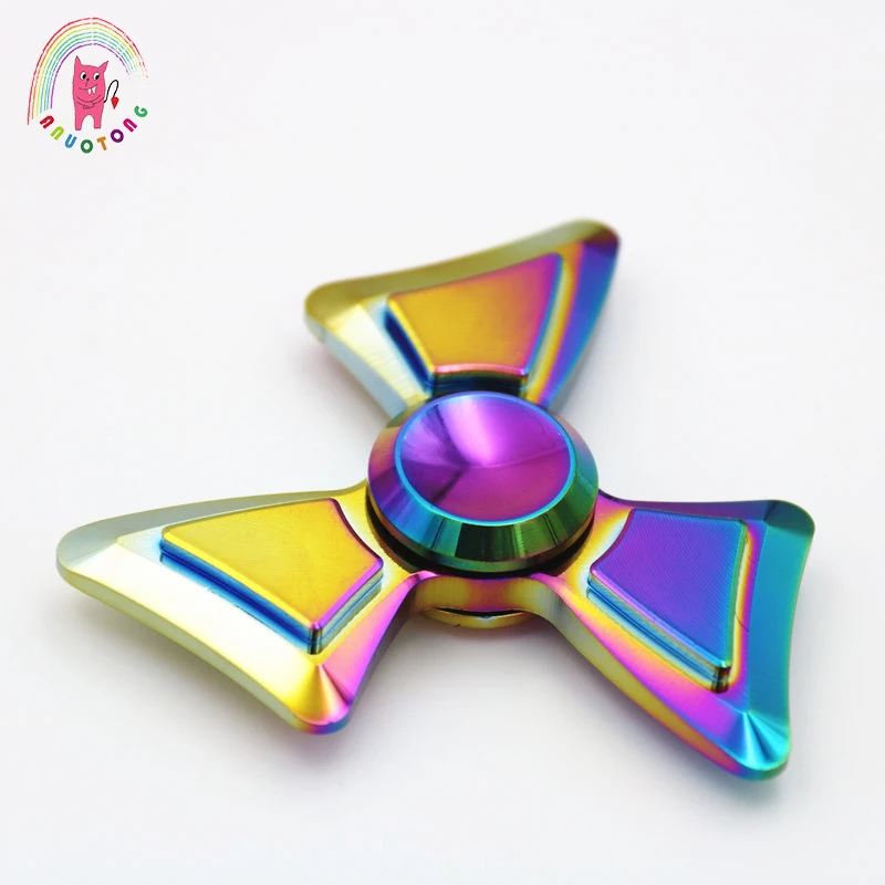 Новинка 2017 года красочные Tri-Spinner Спиннеры металлическая игрушка ручной блесны Непоседа для аутизма и СДВГ Дети/анти-стресс для взрослых