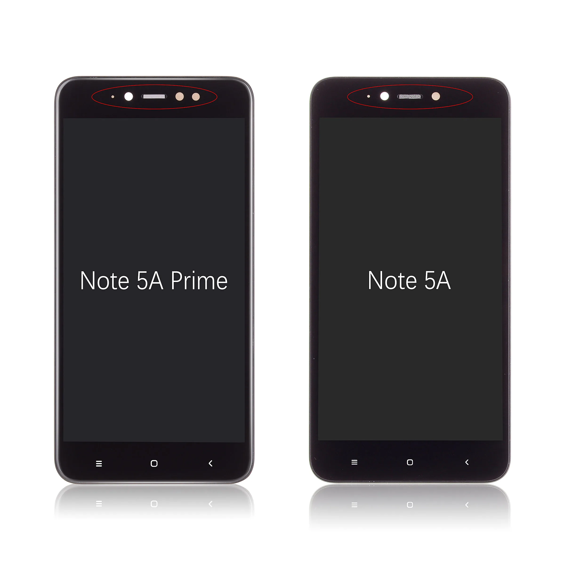 Дисплей для XIAOMI Redmi Note 5A / Prime LCD в сборе с тачскрином на рамке Оригинал черный белый