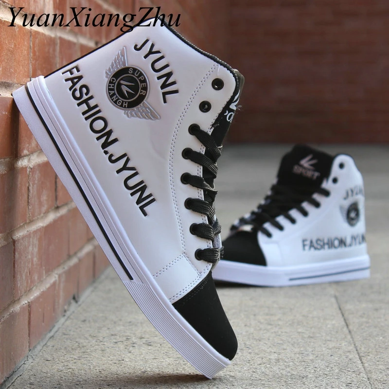 Men High Help Korean Hip Hop Shoes 2020 