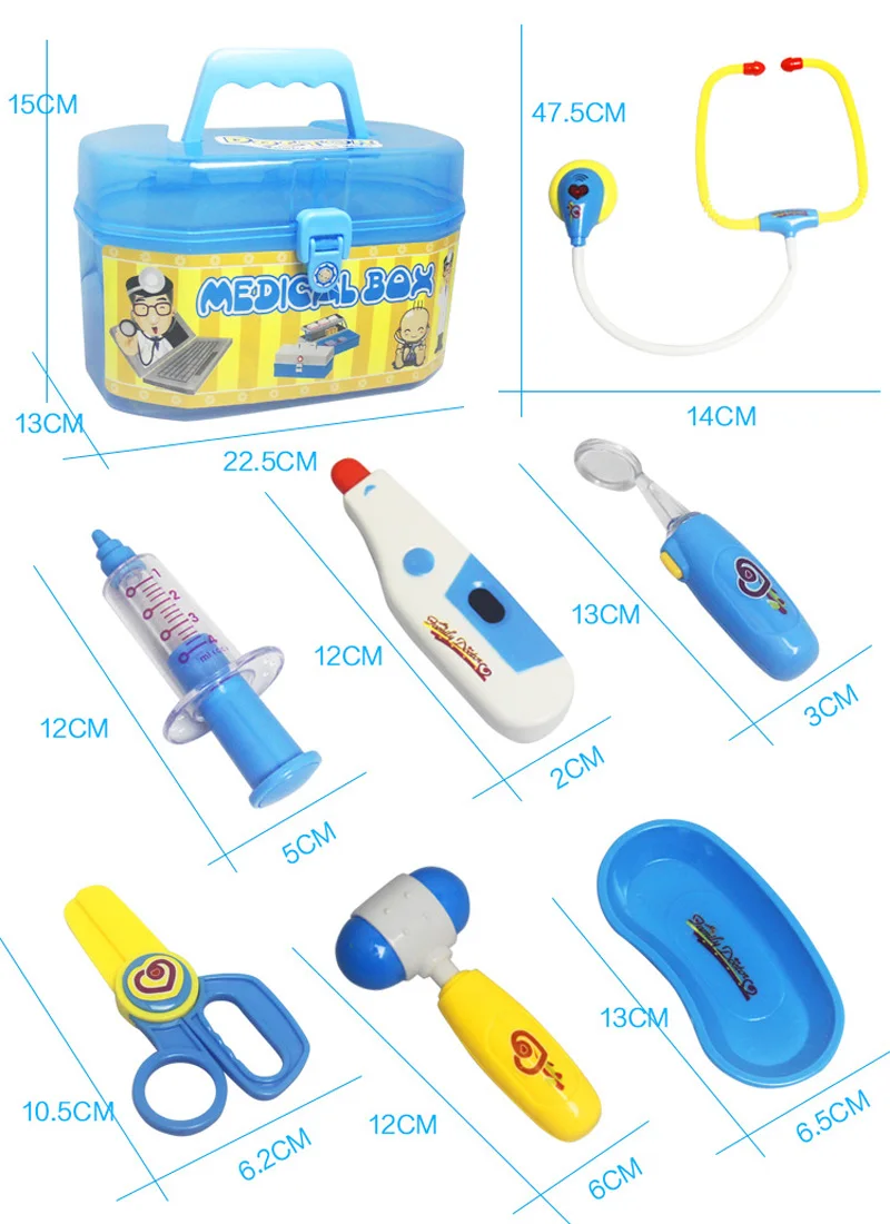 1 компл. детский врач Медсестра Медицинский притворяться Игровой Набор Развивающие игрушки для детей ролевые игры инструменты аксессуары Портативный чемодан коробка
